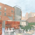 proposed rear courtyard