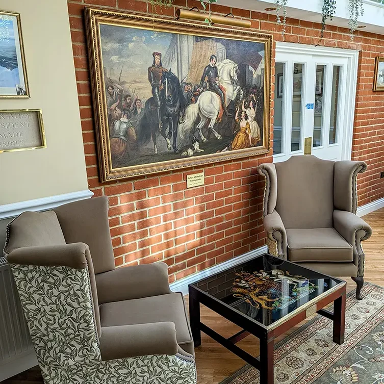 Chevrons seating area